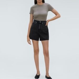 EVERLANE THE A-LINE DENIM SHORT SIZE 24